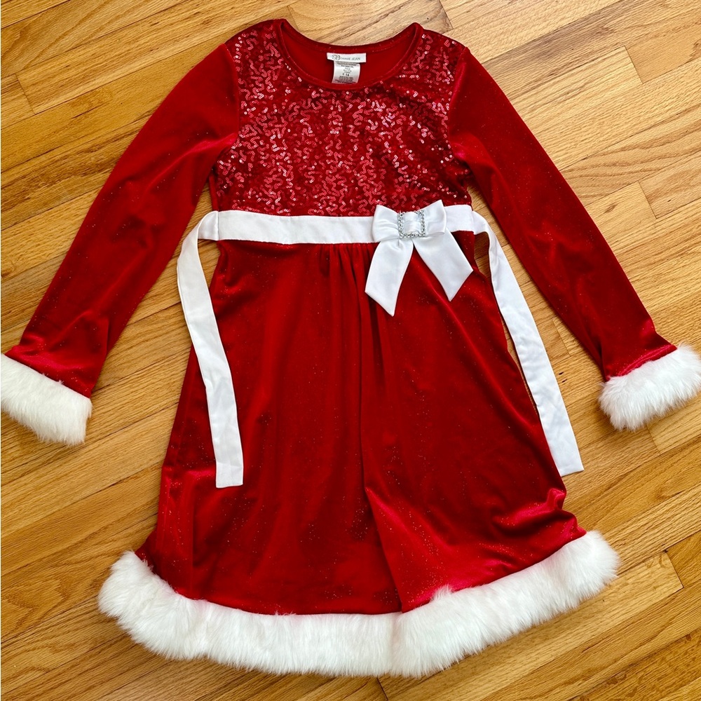 Bonnie Jean holiday Santa dress
